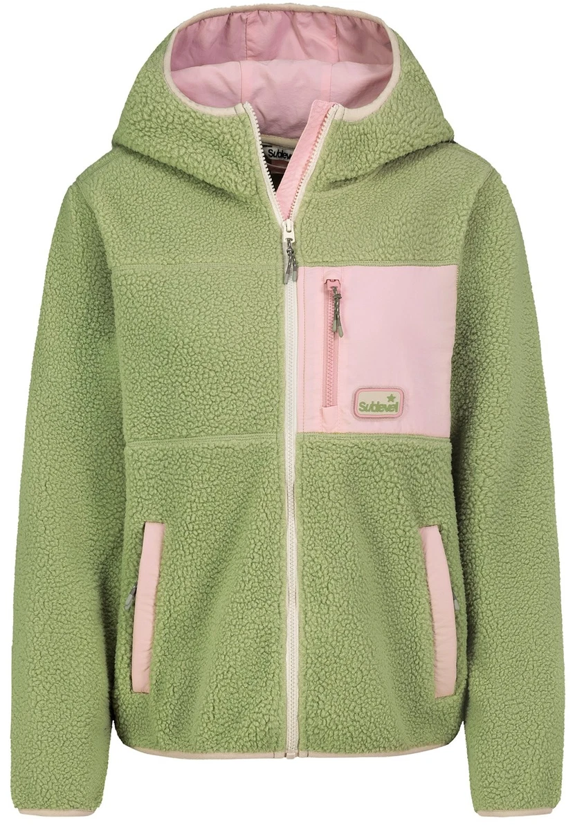 Sublevel Damen Fleecejacke Damenjacke Jacke Teddyjacke Kapuzenjacke LSL-568
