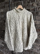 Highland Home Industries Aran Sweater - Made in Scotland- XL