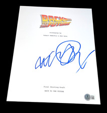 MICHAEL J FOX SIGNED AUTOGRAPH MOVIE SCRIPT BACK TO THE FUTURE BECKETT BAS COA G