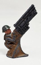 Vintage Barclay Manoil 789 Anti-Aircraft Gunner Lead Soldier Rare Weathered