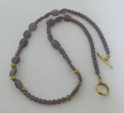 Vintage Lavender Stone Bead Necklace