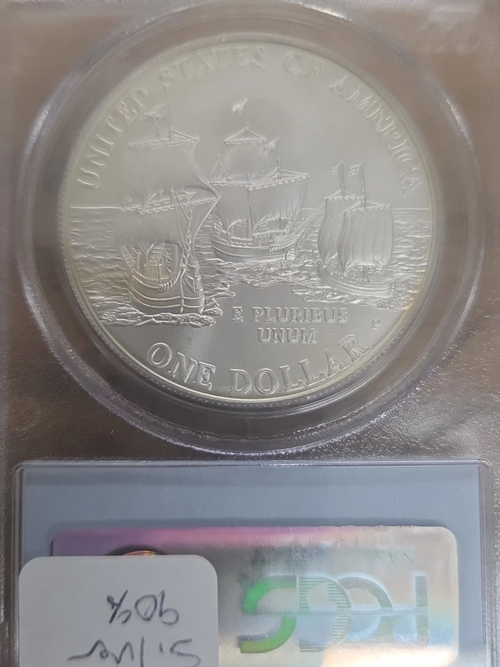 2007-P Jamestown Silver Commemorative Dollar MS69 PCGS - Image 2 of 2