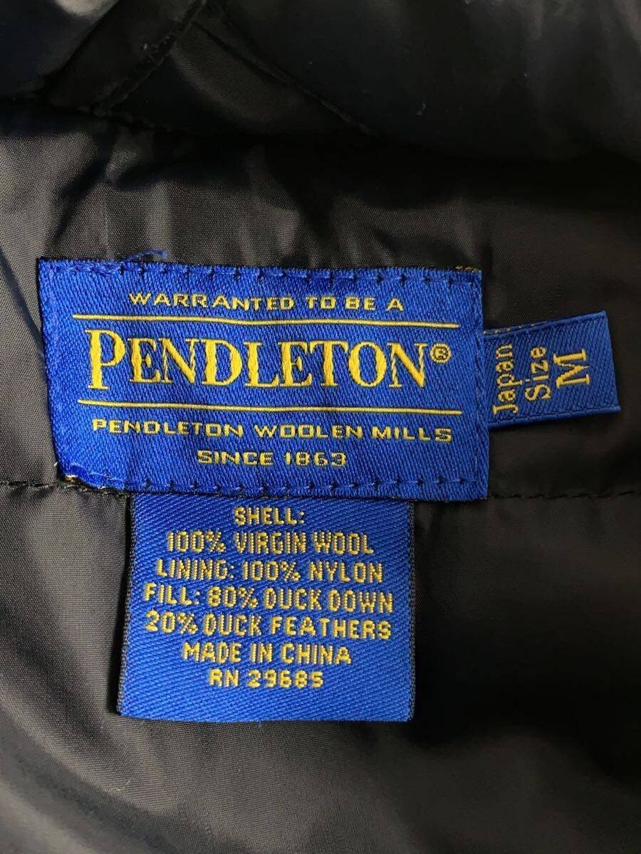 Pendleton Wool Down Vest M Red Check Sleeveless W… - image 3