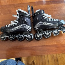 Bauer Vapor Black X40R Junior HI-LO Outdoor Inline Rollerblades Skates Size 4R