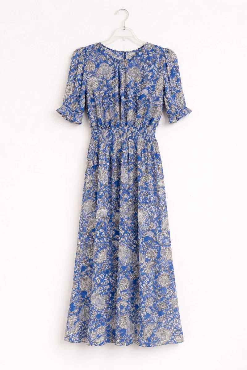 sachin and babi light blue dress Tommy Hilfiger Women's Floral Print Chiffon Midi Dress Size: 14. Long  Sleeve
