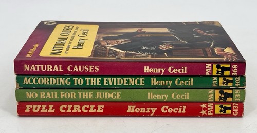 HENRY CECIL x 4 Vintage Pan Paperbacks - Full Circle - No Bail For The Judge