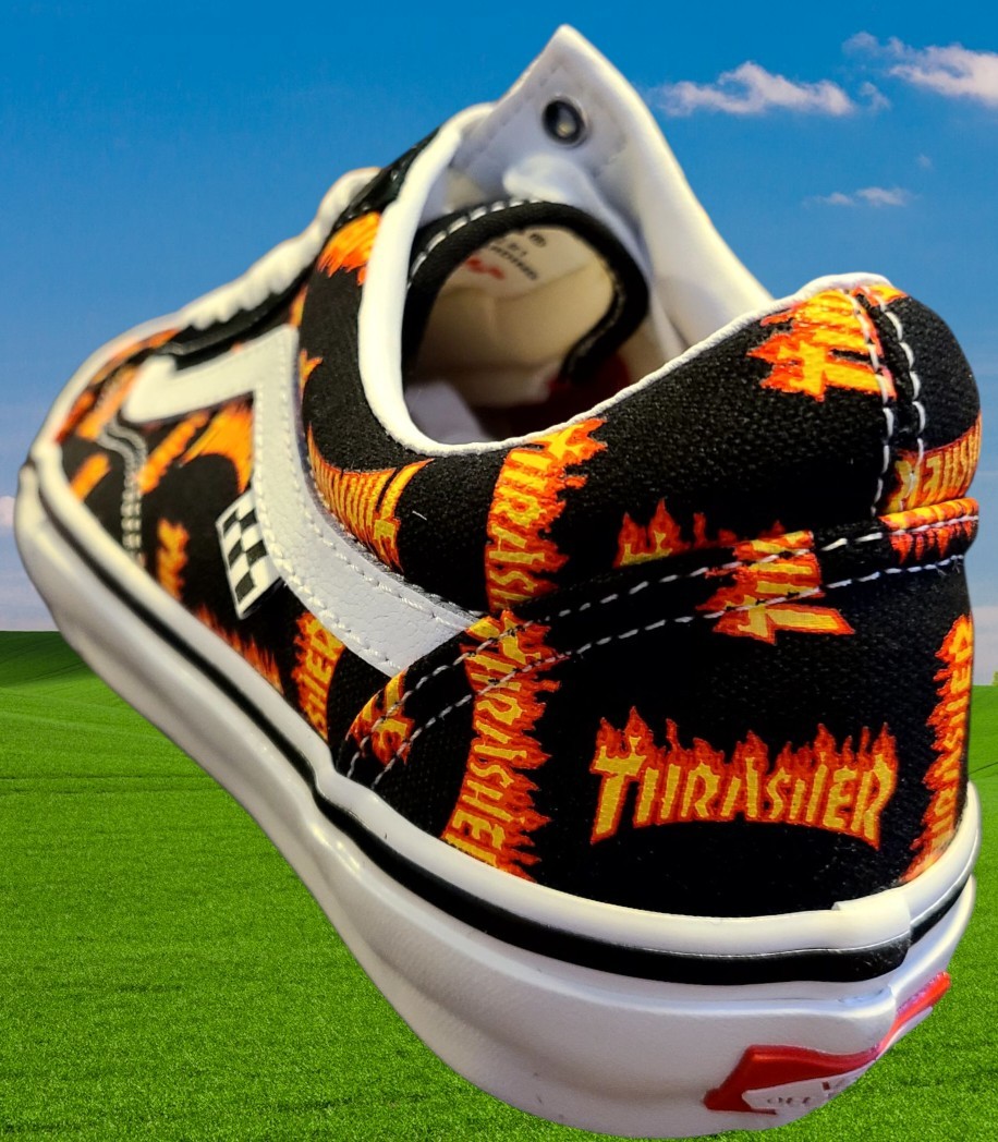 VANS Limited Edition Thrasher x Skate Old Skool Allover Thrasher