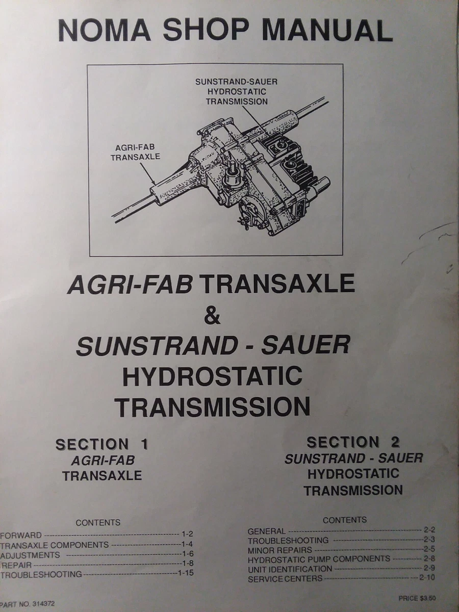 Craftsman lawn online tractor transaxle maintenance