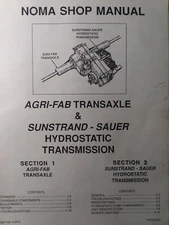Sears Craftsman 917.255460 Lawn Tractor Agri-Fab Transaxle Service Repair Manual