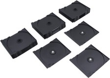 25 CD Trays Replacement Dark Gray Black Standard 10mm Inserts DVD CDIR80DG