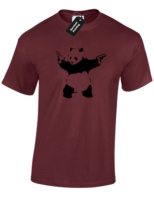 Banksy Panda Shot Cool Graffiti Artist Animal Lover Unisex T-Shirt
