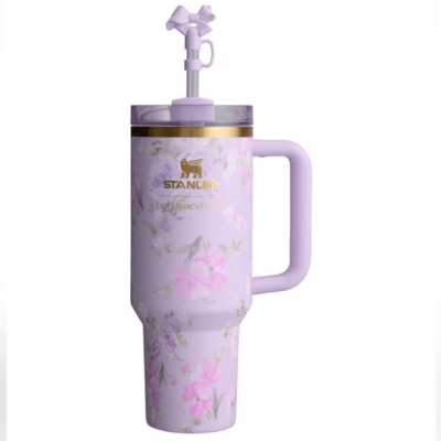 The Stanley x LoveShackFancy Quencher | 40 OZ - Happy Thoughts NEW