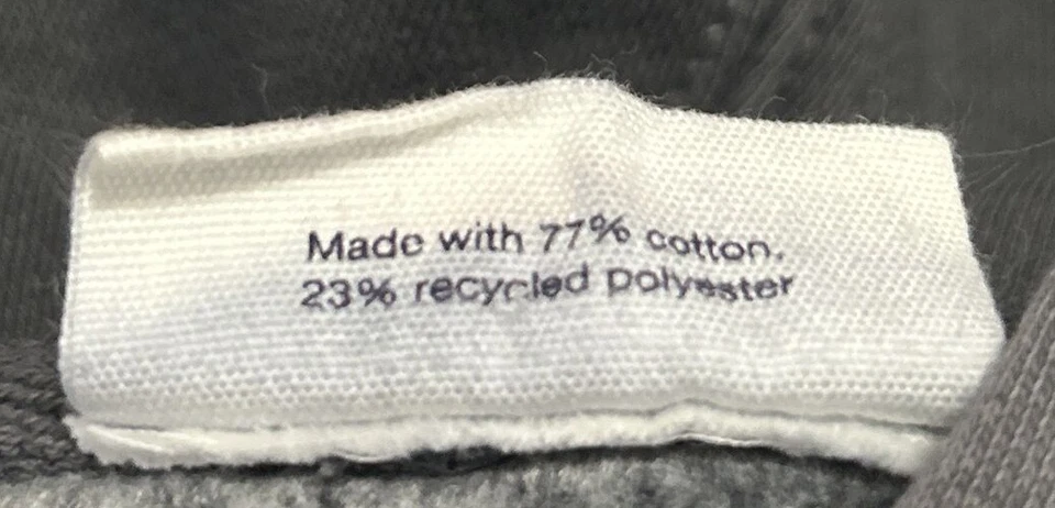 Gap Teen Crop Hoodie Gray Long Sleeve Cotton Blend Girls Size 8 - Image 4 of 4