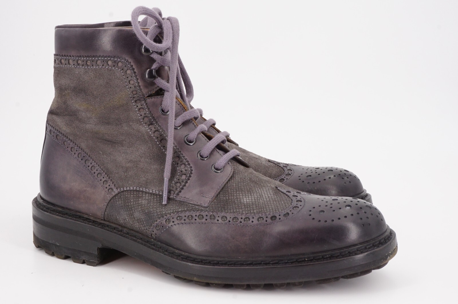 SAOLA $595 STIVALE DERBY MAGNANNI CACERES 9 5 D 42 5 SUOLA IN GOMMA GRIGIO BRUNITO