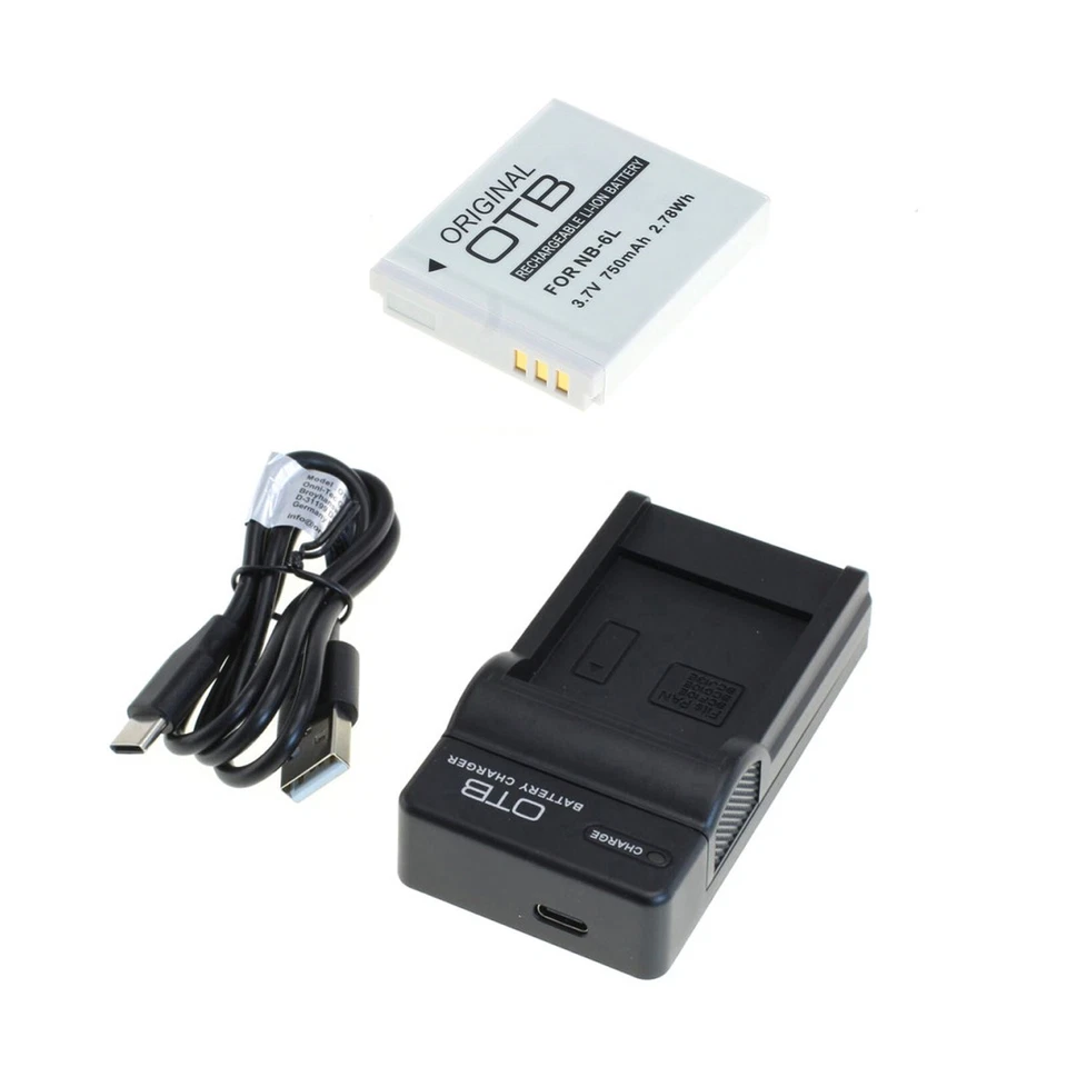 PATONA, OTB Akku und USB Ladegerät für Canon Powershot SX170 IS SX240 HS SX260 HS SX270 HS