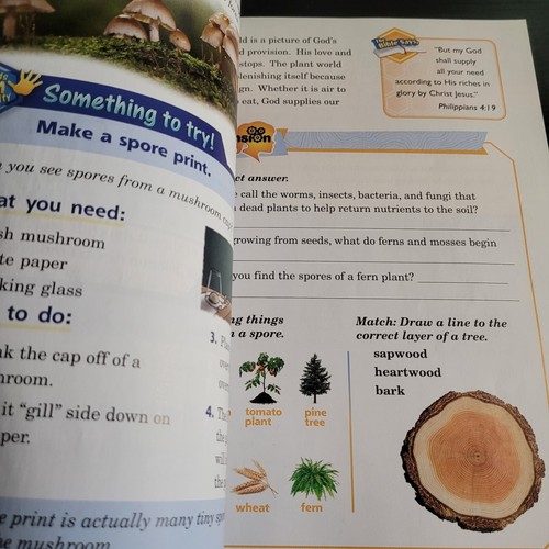 Abeka Academy Textbook Science 3rd Grade 3 Exploring God's World - Picture 18 of 19