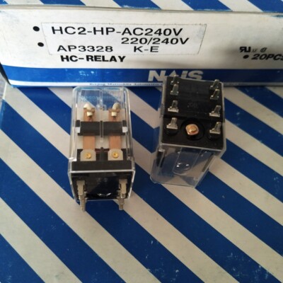 HC2-HP-AC240V Electromechanical Relay 220-240VAC 7A 250VAC 8 Pins x 1pc ...