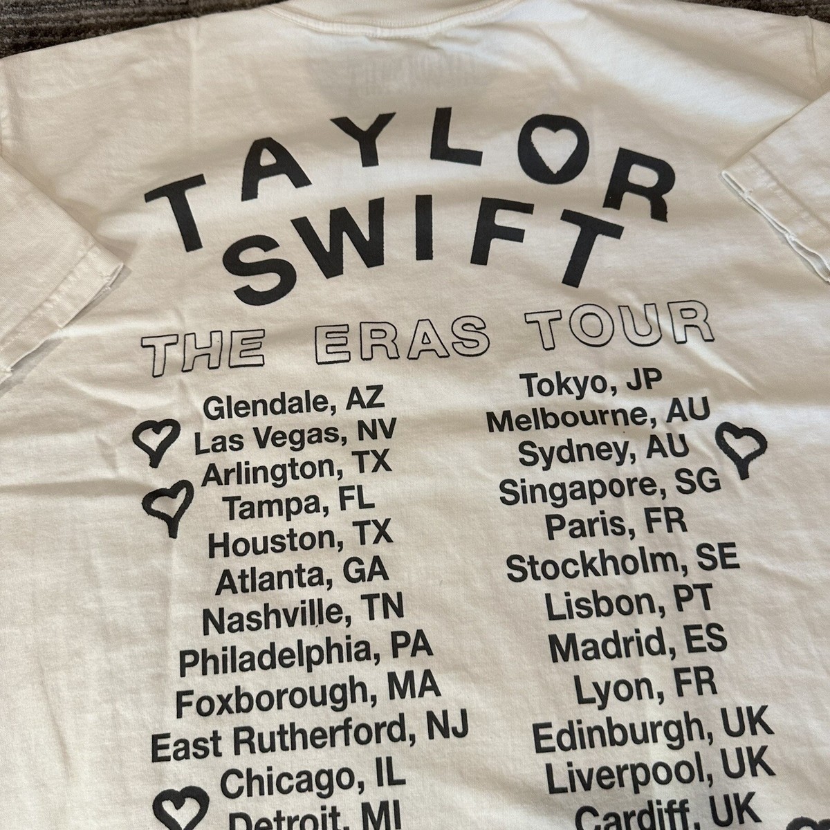 Taylor Swift The Eras Tour T-Shirt L Photo Official Merch Speak
