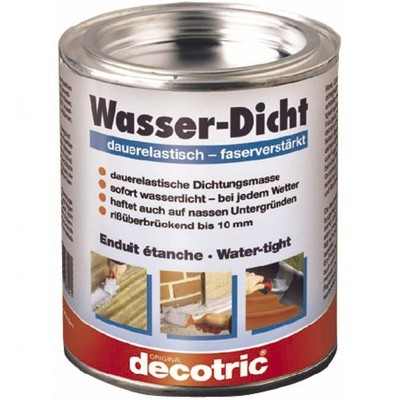 Decotric Wasser-Dicht 0,75l Abdichtung dauerelastisch faserverstärkt Balkon usw