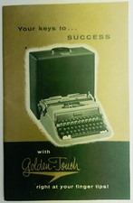 Underwood Golden Touch Quiet Tab Typewriter Instruction Manual Universal de Luxe thumbnail