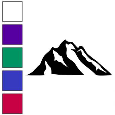 Mountain Climb, Vinyl Decal Sticker, Multiple Colors & Sizes #7037