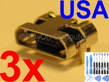 3x OEM Type USB Charging Port Micro Sync For Amazon Kindle Fire 7 5th SV98LN USA