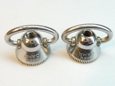 1pr. Campagnolo Art. 59 Nuovo Record QR skewer end nuts - NOS L'eroica