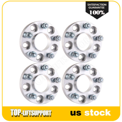 4x 1 inch 5x4.5 5x114.3 Wheel Spacers Hub Centric M12x1.5 For Mitsubishi Lancer