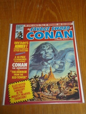 SAVAGE SWORD OF CONAN #35 MARVEL US MAGAZINE SEPTEMBER 1980 --