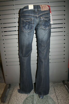 Jeans Il Dolce "Trilvana" Bootcut - Taille 28/30 - Bleu Foncé 100% Coton - Neuf Avec étiquettes (Automne 2019)