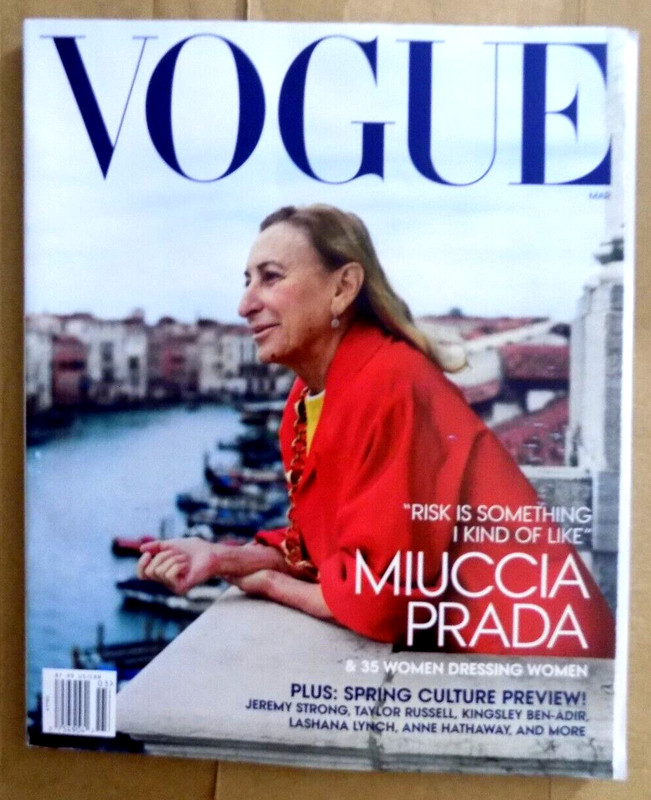 MIUCCIA PRADA  "RISK IS SOMETHING I KIND OF LIKE"  - VOGUE MAGAZINE