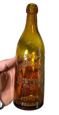 Antique 1890s HINCKEL Brewing Brewery Albany Boston Manchester Embossed Blob Top