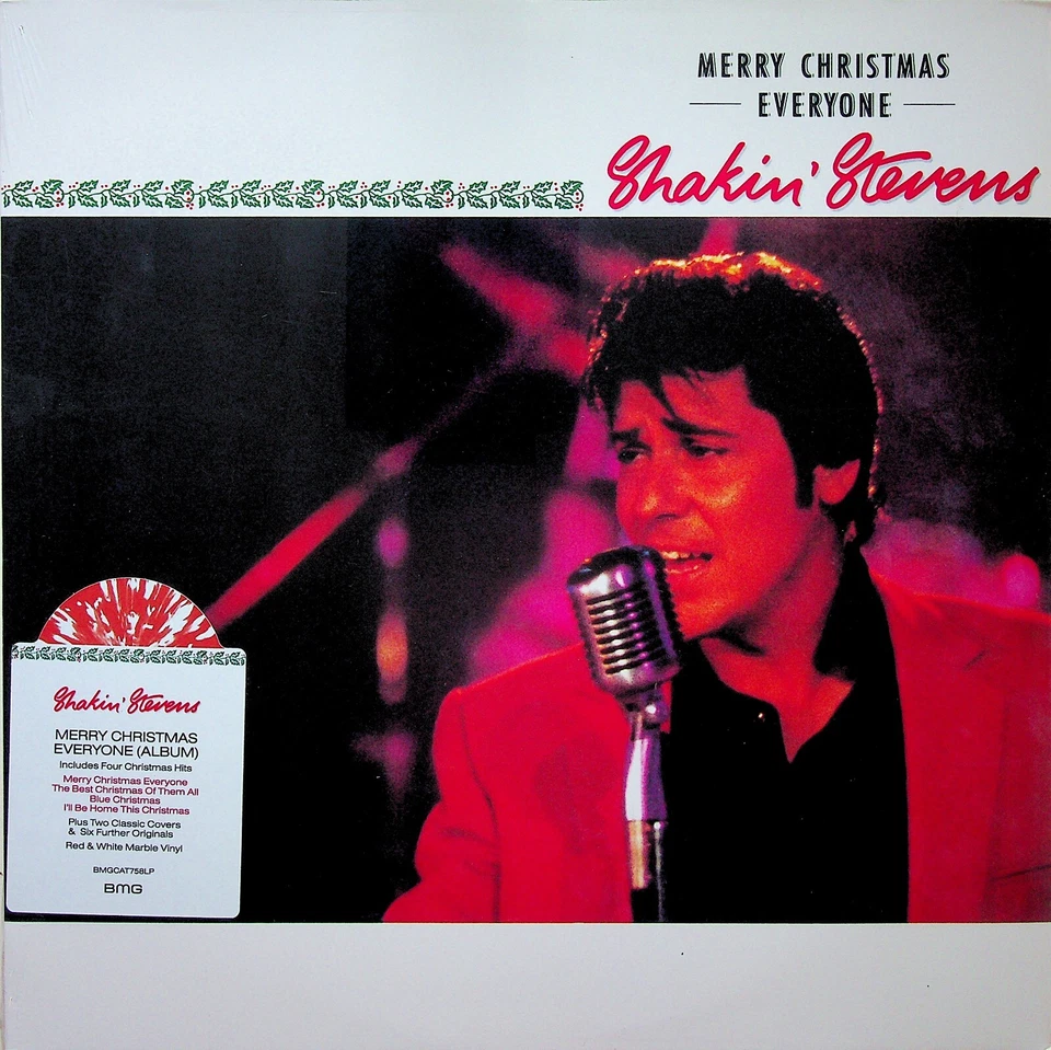 SHAKIN STEVENS Merry Christmas Everyone LP (NEW** Coloured Vinyl 2022) - Image 2 of 4