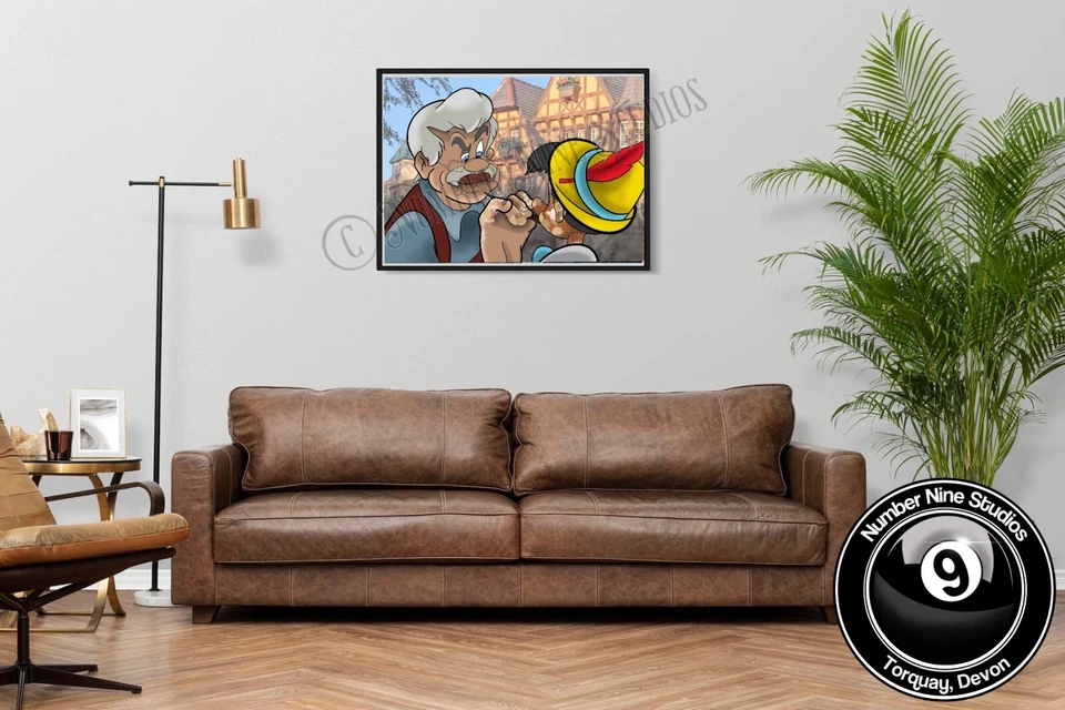 Creación de una impresión ilustrativa de obra maestra, firmada por el artista. Edición limitada Foto 3 de 4