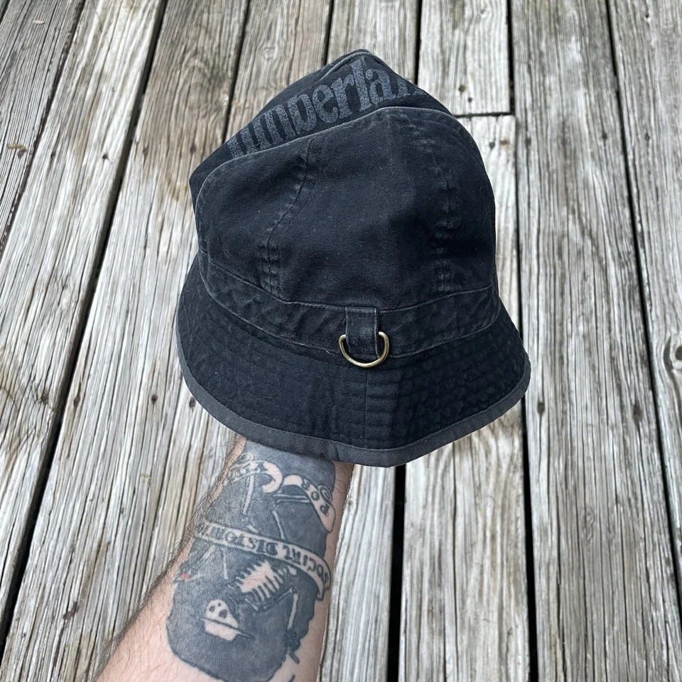 DE COLECCIÓN TIMBERLAND WEATHERGEAR LOGOTIPO DE ÁRBOL MARINO SOMBRERO CUBO PARA HOMBRE TALLA ÚNICA Foto 3 de 4