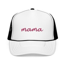 Embroidered Mama Foam Trucker Hat, Stylish Headwear for Moms, Trendy Mother's Da
