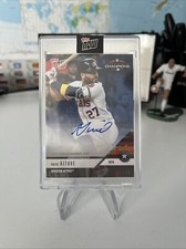 2018 Topps Now Jose Altuve Auto AL West On Card Autograph /49 Blue Astros