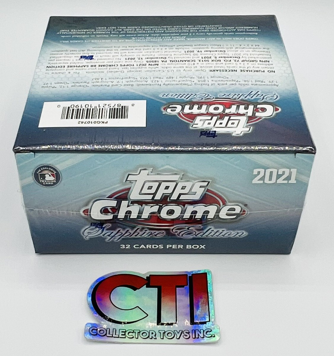 🔥 2021 TOPPS CHROME SAPPHIRE EDITION BASEBALL BOX - 32 CARDS - 1
