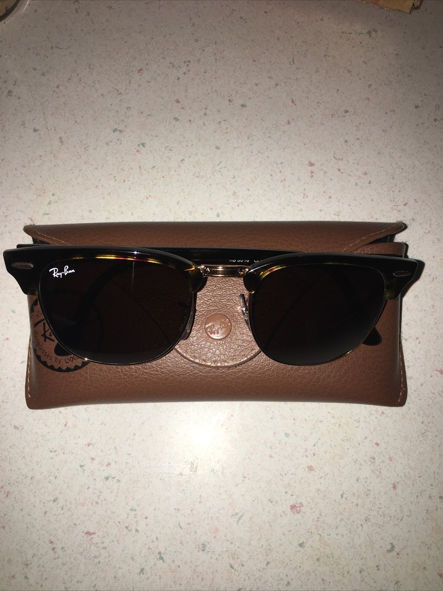 Ray-Ban Clubmaster Classic Unisex Square Sunglasses - Tortoise