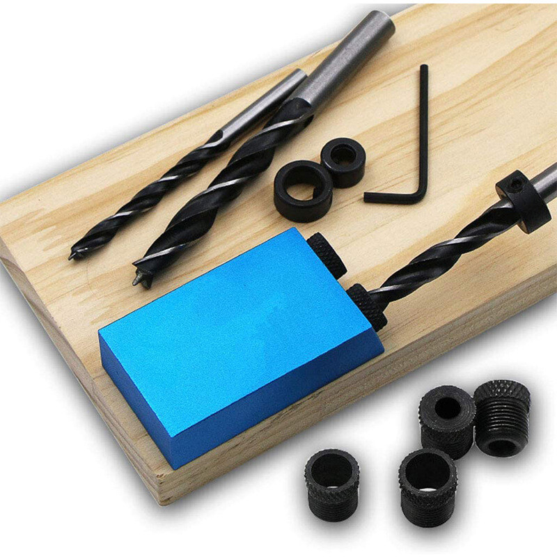 14PCS/Set Silverline Pocket Hole Screw Jig c/w Dowel Screw Joint Hole