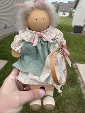 Lizzie High 1989 Wood Doll Second Edition Juliet Valentine Embroidery