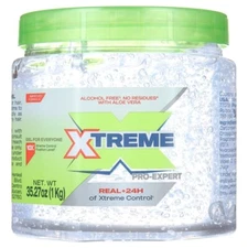 Xtreme Professional Extreme Hold Hair Gel Clear Jar, 35oz - Free Shipping USA