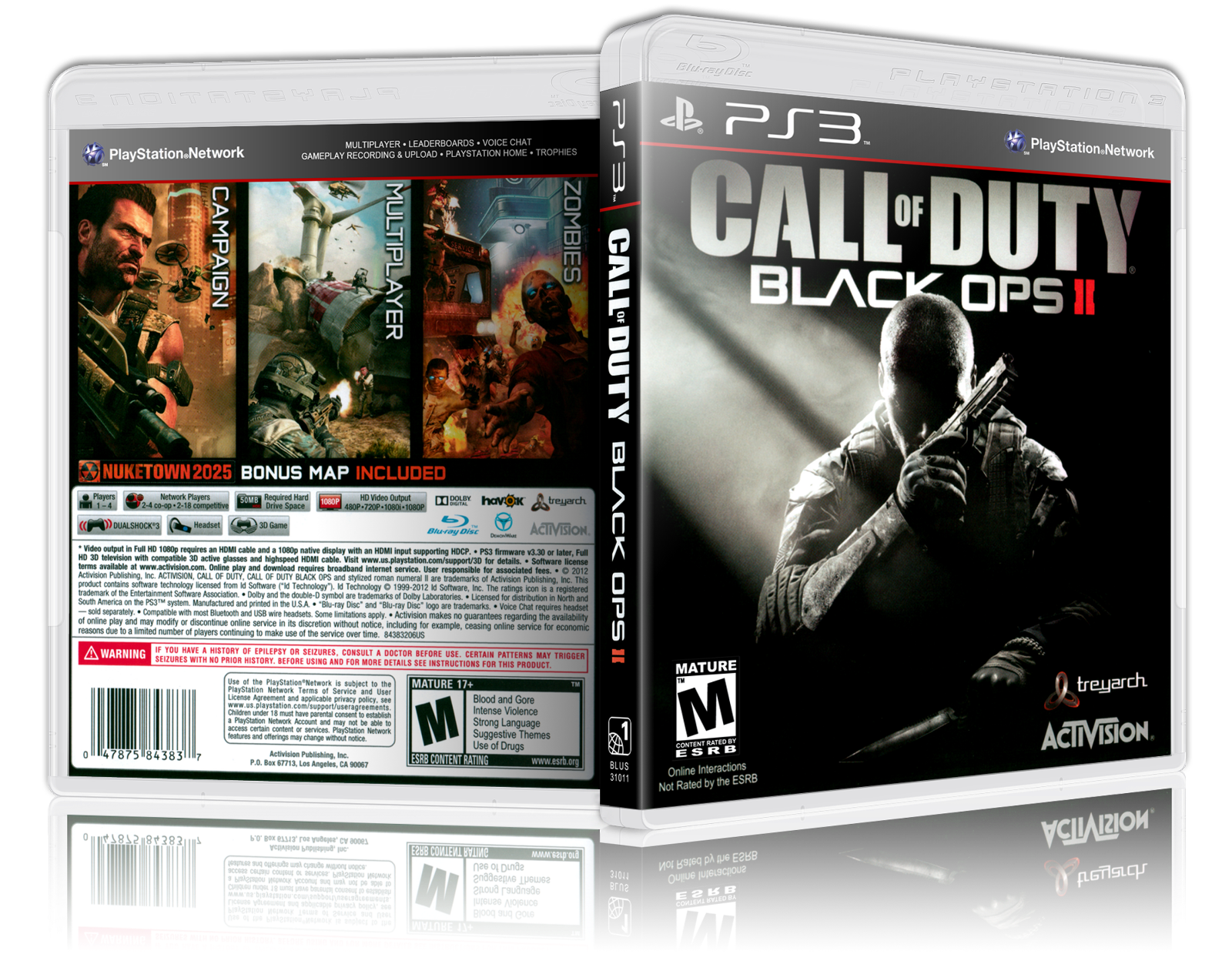 Replacement Case ONLY for CALL OF DUTY BLACK OPS II XBOX 360