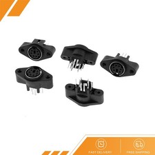 5 x Mini DIN 6 Pins Female S-video Connector Adapter Sockets