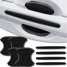 4Pcs Reflective Car Door Handle Bowl Sticker, Car Door Handle Protective Sticker