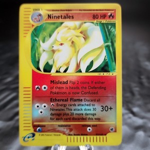 Ninetales Expedition 57/165 Reverse Holo Pokemon e-Reader TCG 2002 Fire NM