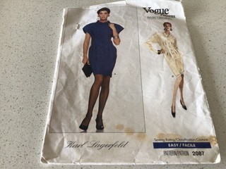 sewing pattern Vogue 2087 Size 14 MISSING PIECES