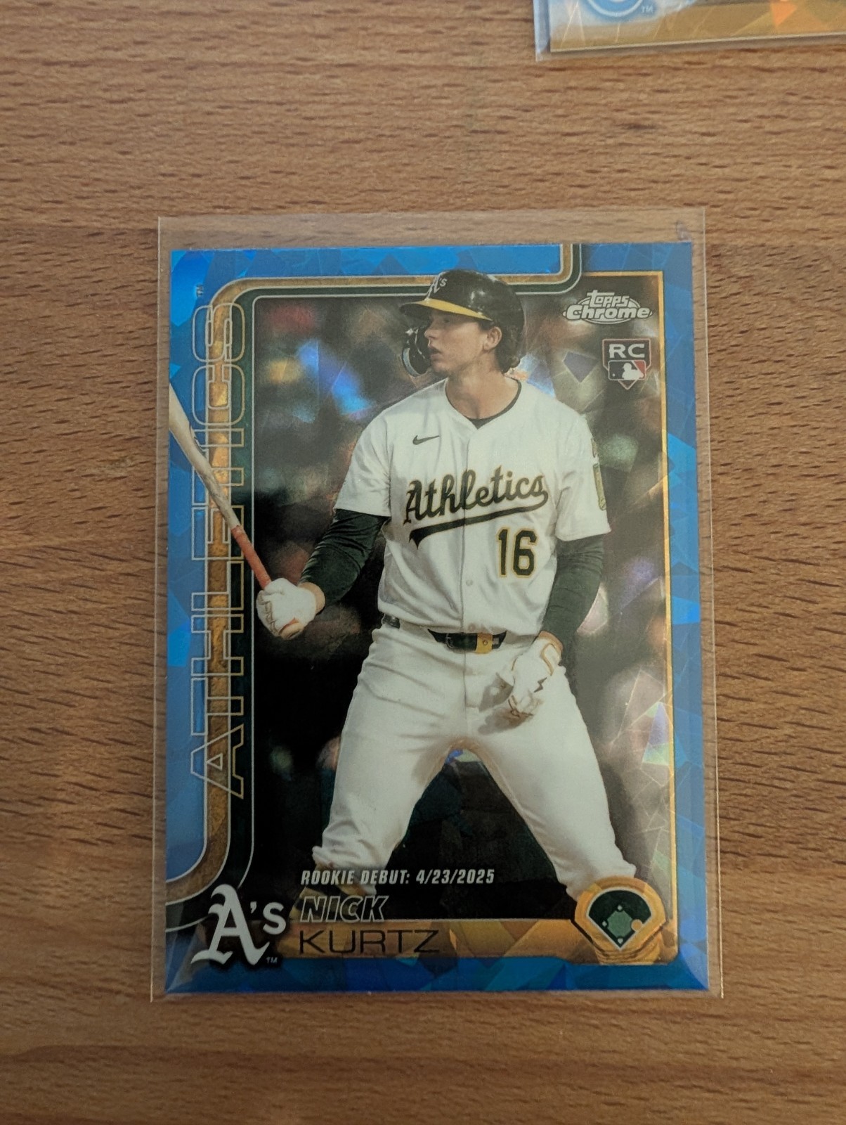 2025 Topps Chrome Update Sapphire Nick Kurtz RC Rookie Debut USC180