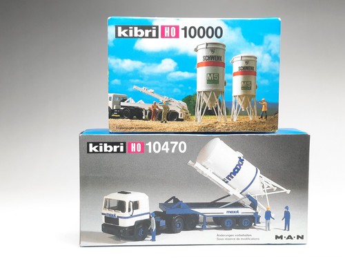 Convertidor de silo KIBRI H0 10470 MAN Maxit + giratorio 10000 kit embalaje original sin construir | Zustand: Gebraucht