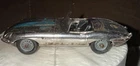 Vintage Corgi Toys Jaguar E Type Silver Diecast Car Convertible Made Britain